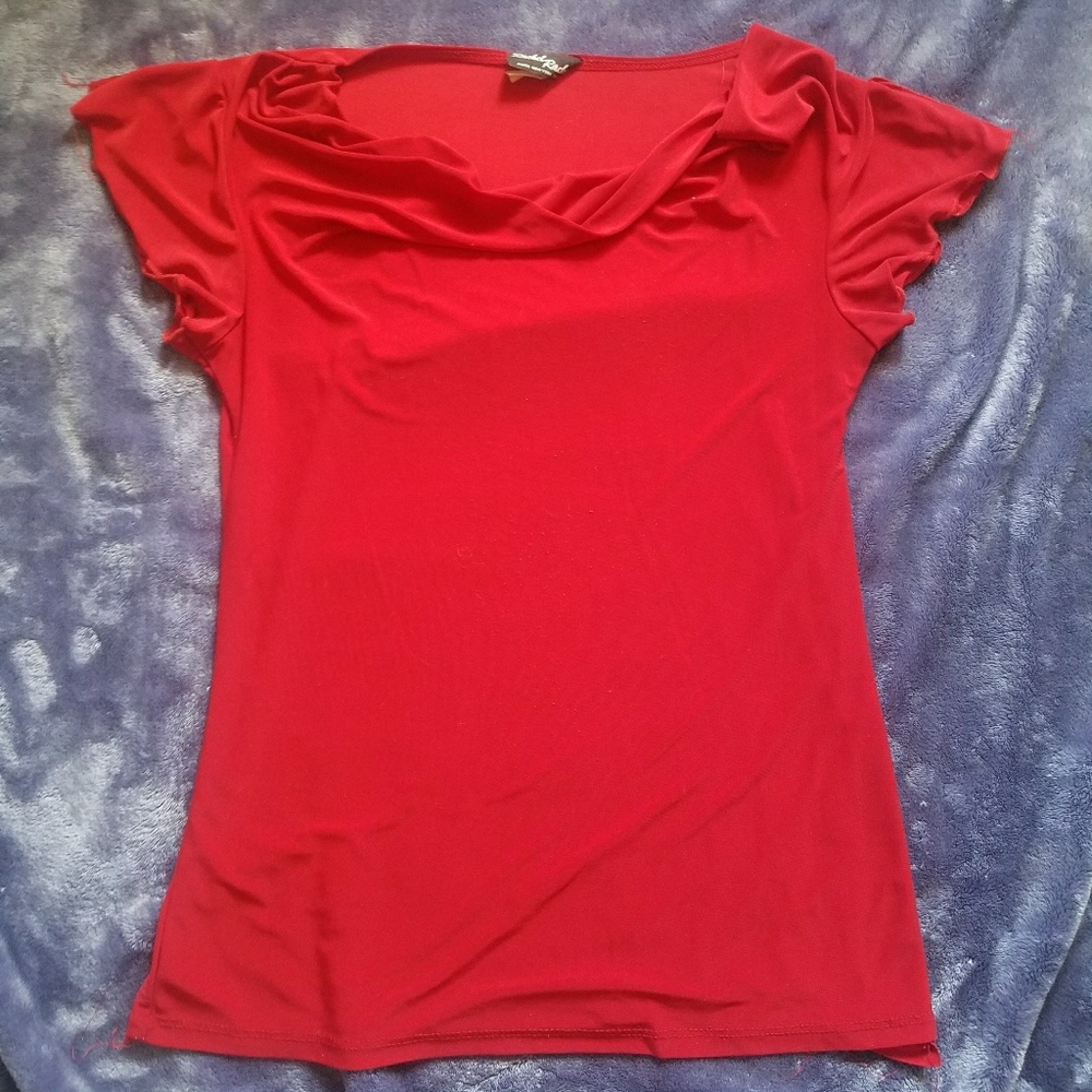 Cute red dressy shirt